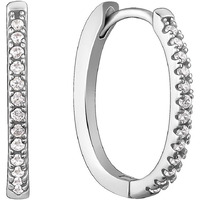 GIVA 925 Silver Zircon Twinkling Hoop Earrings|Gifts For Girlfriend,Rakhi Rakshabandhan Gift For Sister Bhabhi,Gifts For Women & Girls|With Certificate Of Authenticity And 925 Stamp|6 Month Warranty*
