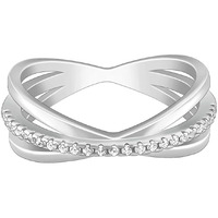 GIVA 925 Silver Triple Interlocked Ring,Fixed Size,Indian - 11 | Rakhi Rakshabandhan Gift for Sister Bhabhi | With Certificate of Authenticity and 925 Stamp | 6 Months Warranty*