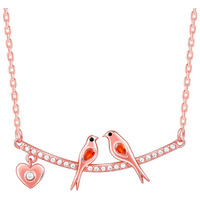 GIVA 925 Silver Rose Gold Love Bird Necklace|Rakhi Rakshabandhan Gift For Sister Bhabhi,Women&Girls,Pendant To Gift Women&Girls|With Certificate Of Authenticity And 925 Stamp|6 Month Warranty