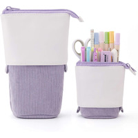 Dravina Cute Boba Pencil Pouch Rakhi Gift for Brother Standing Pencil Case Telescopic Pen Holder For School Students, Office Women, Teens, Girls & Boys, Stationery Pouch For Girls, Korean Pencil Pouch
