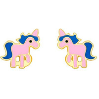 GIVA Sterling Silver Golden Pie Unicorn Kids Earrings |Gifts for Girlfriend, Rakhi Rakshabandhan Gift Brother Sister, Birthday Gifts for Kids | With Certificate of Authenticity and 925 Stamp | 6 Month Warranty*