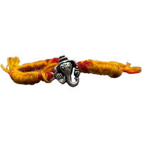 SJ SHUBHAM JEWELLERS 925 Sterling Silver Rakhi for brother God Rakhi Bracelet Raksha Bandhan Pure Cotton For Men, Boys, Kids Rakhi With Roli Chawal (Cute Ganesh)