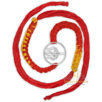SJ SHUBHAM JEWELLERS 925 Sterling Silver Rakhi for brother God Rakhi Bracelet Raksha Bandhan Pure Cotton For Men, Rakhi With Roli Chawal