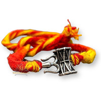 SJ SHUBHAM JEWELLERS 925 Sterling Silver Rakhi for brother God Rakhi Bracelet Raksha Bandhan Pure Cotton For Men, Rakhi With Roli Chawal