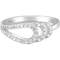 GIVA 925 Silver Trailing Loop Ring,Fixed size,Indian - 11 | Rakhi Rakshabandhan Gift for Sister Bhabhi, Gifts for Women & Girls | With Certificate of Authenticity and 925 Stamp | 6 Months Warranty*