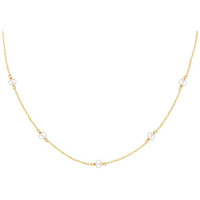 GIVA Silver Golden Delicate Pearl Necklace|Rakhi Rakshabandhan Gift For Sister Bhabhi,Gifts For Women&Girls,Pendant To Women&Girls|With Certificate Of Authenticity And 925 Stamp|6 Month Warranty*