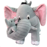 HUG n FEEL SOFT TOYS Elephant Soft Toys, Elephant Toys for Kids, Birthday Gift for Girls/Wife, Boyfriend/Husband, Wedding for Couple Special, Rakhi for Brother/Sister Gift Items, (30 cm)