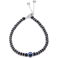ZAVYA 925 Sterling Silver Beads Evil eye Rhodium Plating Nazaria Bracelet Rakhi Rakshabandhan Gift for Sister Bhabhi, Gifts for Women & Girls | With Certificate of Authenticity and 925 Hallmark