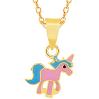GIVA Girl Silver Golden Twilight Sparkle Pendant With Link Chain | Rakhi Rakshabandhan Gift Brother Sister, Birthday Gifts for Kids | With Certificate Of Authenticity And 925 Stamp | 6 Month Warranty