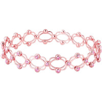 GIVA 925 Silver Rose Gold Melody of Souls Bangle, One Size | Rakhi Rakshabandhan Gift for Sister Bhabhi, Gifts for Women & Girls | with Certificate of Authenticity and 925 Stamp | 6 Months Warranty*