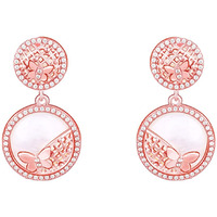 GIVA 925 Silver Rose Gold Filigree Elegance Earrings| Rakhi Rakshabandhan Gift for Sister Bhabhi, Gifts for Women & Girls | With Certificate of Authenticity and 925 Stamp | 6 Months Warranty*