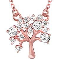GIVA 925 Silver Tree Of Life Rose Gold Necklace|Rakhi Rakshabandhan Gift For Sister Bhabhi, Women&Girls,Jewellery To Gift Women&Girls|With Certificate Of Authenticity And 925 Stamp|6 Month Warranty*