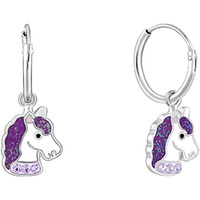 GIVA 925 Sterling Silver Wishful Unicorn Kids Hoop Earrings|Studs to Rakhi Rakshabandhan Gift Brother Sister, Birthday Gifts for Kids | With Certificate of Authenticity and 925 Stamp | 6 Months Warranty*