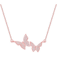 GIVA 925 Silver Rose Gold Wavering Wings Necklace|Rakhi Rakshabandhan Gift For Sister Bhabhi,Pendant To Gift Women&Girls|With Certificate Of Authenticity And 925 Stamp|6 Month Warranty*