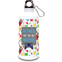 exciting Lives - Brothers Sipper Bottle - Gift For Raksha Bandhan, Rakhi, Bhai Dooj, Birthday, Anniversary - Gift for Brother, Bro, Bhai, Cousins, Siblings - Metal - 600ml