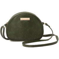 VISMIINTREND Leather Half Moon Sling Crossbody Bags for Women & Girl | Daily Use Small Green Handbag for Teens, Casual Side bags for Travel, College | Gift for Birthday, Anniversary, Rakhi