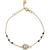 ZAVYA 925 Sterling Silver Cubic Zirconia Modest Gold Plating Chain Bracelet Rakhi Rakshabandhan Gift for Sister Bhabhi, Gifts for Women & Girls | With Certificate of Authenticity and 925 Hallmark