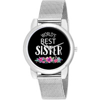 BIGOWL Rakhi Gifts for Sisters, Silver Chain Analog Womens Watch