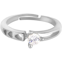 GIVA 925 Silver Zircon Bliss Ring, Adjustable | Rakhi Rakshabandhan Gift for Sister Bhabhi, Gifts for Women & Girls | With Certificate of Authenticity and 925 Stamp | 6 Month Warranty*
