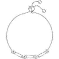 GIVA 925 Silver Zircon Dazzling Bracelet, Adjustable Rakhi Rakshabandhan Gift for Sister Bhabhi, Gifts for Women & Girls| With Certificate of Authenticity and 925 Stamp | 6 Month Warranty*