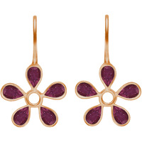 GIVA 925 Silver Rose Gold Cherry Blossom Earrings|Gifts For Girlfriend,Rakhi Rakshabandhan Gift For Sister Bhabhi,Gifts For Women&Girls|With Certificate Of Authenticity And 925 Stamp|6 Month Warranty