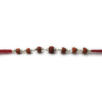 Ashok Jewellers Fabric & Sterling-silver & Pearl and Rakhi for Mens & Boys (White)
