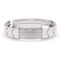 Clara Real 925 Sterling Silver Designer Band Ring | Rakhi Rakshabandhan Gift for Brother Bhai|Size Adjustable, Rhodium Plated | Gift for Men & Boys