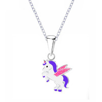 Aww So Cute 925 Sterling Silver Hypoallergenic Unicorn Pendant Necklace for Babies, Kids & Girls | Rakhi Gift | Comes in a Gift Box | 925 Stamped with Certificate of Authenticity | NK0787
