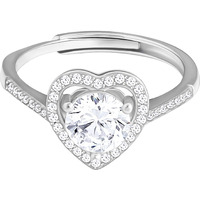 GIVA 925 Silver Silver Zircon Hearts Desire Ring, Adjustable | Rakhi Rakshabandhan Gift for Sister Bhabhi | With Certificate of Authenticity and 925 Stamp | 6 Month Warranty*