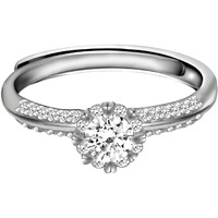 GIVA 925 Silver Zircon Studded Grace Ring , Adjustable | Gifts for Girlfriend, Rakhi Rakshabandhan Gift for Sister Bhabhi , Gifts for Women & Girls | With Certificate of Authenticity and 925 Stamp | 6 Month Warranty*