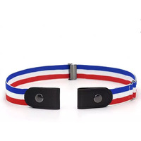 SATYAM KRAFT 1 Pc of Invisible Women Belt Strechable, Adjustable and Classic Look Tri-color, Useful in Many Occasions, Formals, Casual for Rakshabandhan,Rakhi Gift (Pack of 1, Multicolor)