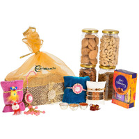 NUTRI MIRACLE Dry Fruit and Nut Gifts with Rakhi Hamper,800gm