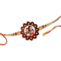 Foto Factory Gifts Personalized Photo Rakhi Customised Gift for Brother on Rakshabandhan (Design 5)
