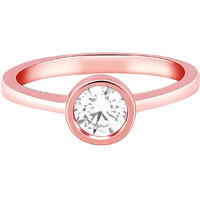 GIVA 925 Silver Rose Gold Zircon Shine Ring,Fixed Size,Indian - 12 | Rakhi Rakshabandhan Gift for Sister Bhabhi | With Certificate of Authenticity and 925 Stamp | 6 Months Warranty*
