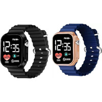 ZOVUTA Digital Dial Waterproof Smart Design LED Display Kids Watch for Boys & Girls, Men and Women, Birthday Gift, Rakhi Gift (Age 4-15 Years) (Black, Navy Blue)