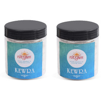 Nityam Kewra Fragrance Wax Free Scented Wick Soaked in Scented Ghee Ghee Wicks/Readymade Ghee Cotton Wicks/Diya for Pooja/Puja Batti (1 X 50 Pieces) (Pack of 2)