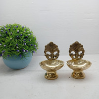 RAMA METAL Brass Diya Set (Pack of 2)