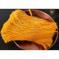 Om Phool Batti Premium Long Cotton Wicks for Diya 500 Pcs, Thiri Rui Lambi Batti for Puja Aarti, 3.5 Inches (Yellow, Pack of 500)