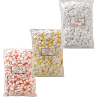 Om Phool Batti Cotton Round Wicks for Diya Batti, Handmade GOL Batti for Puja with Kesar and Chandan Tip Wicks Yellow/Red/White, 700 pcs in Each, (Pack of 3, Multi-Color)