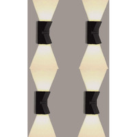 ESS EMM Wall Lights - 10W IP65 Waterproof Wall Lamp 2 Way Exterior Wall Light for Decor| Up Down Light for Balcony | Outdoor Wall Lights for Elevation,Garden & Patio Lights -(Warm White)-Pack of 4