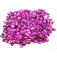 Schmick 2 Kg Pink Onyx Pebbles Stones for Decoration - Decorative Stones and Pebbles, Vase Fillers Stones - Pebbles for Table and Home Decor (2 Kg, Pink Onyx)
