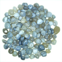 Schmick 1 Kg Grey Onyx Pebbles for Plants Pots, Fish Tank Aquarium, Decoration, Table and Home Decor, Vase Fillers(1 Kg, Grey Onyx)