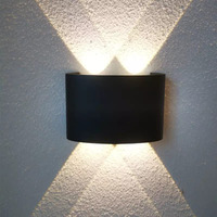 ESS EMM Wall Lights - 4W IP65 Waterproof Wall Lamp 2 Way Exterior Wall Light for Decor | Up Down Light for Balcony | Outdoor Wall Lights for Elevation,Garden & Patio Lights -(Warm White)-Pack of 1