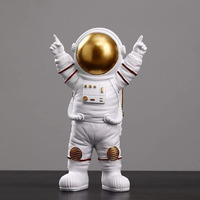 Street27 Cute Outer Space Astronaut Figurine Action Figure Toys Statue for Showpiece Home Living Room Decor Office Desktop Decoration Car Dashboard, Kids Birthday Party Gift, Resin
