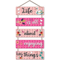Artvibes Welcome Home Quote Decorative Wall Wooden | Hanging Decor items for Livingroom | Hall Entrance | Stylish Decorations | Bedroom | Special Unique (WH_6210N)