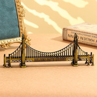 SATYAM KRAFT 1 Pc The Golden Gate Bridge Idol Statue for Decorative Showpeice for Home Decor, Living Room, Table Top, Desk Decor, Office Desk Gift for Rakshabandhan (8.5 cm) (Style 7)