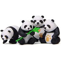 SATYAM KRAFT 1 Set Panda Miniature Set for Unique Gift,Home Decor, Rakshabandhan, Living Room,Office,Restaurant Decor,Showpiece, Decoration Items(Multicolor)(Poly resin)(Pack of 1 Set)(4 x 2 cm)