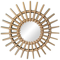 SATYAM KRAFT 1 Pcs Fiber Wall Mirror Hanging for Home Decor, Hanging in Bedroom, Living Room, Bathroom Decorations Items, with Hook for Hanging On Walls (Model 1)