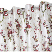 Ultica Fab Home Decor Kart 6Ft Curtains for Window Set of 3 | Printed Panels and Drapes for Decoration | Curtains for Living Room Kitchen Hall, 4 x 6 Feet, Maroon