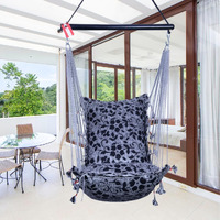 Kkriya Home Decor Swing Jhula Hanging single seater chair for home | adult | Balcony (COMPLETELY WASHABLE)